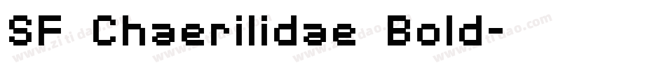 SF Chaerilidae Bold字体转换